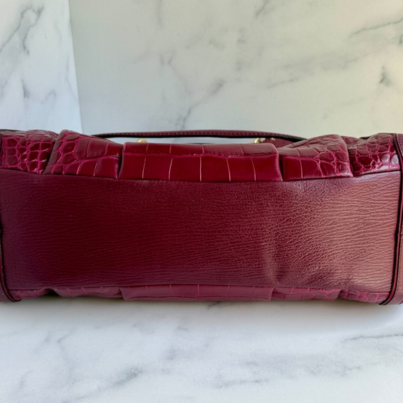 Coach Limited Edition Pinnacle Caroline Ostrich and Alligator Embossed Satchel - Picture 7 of 8